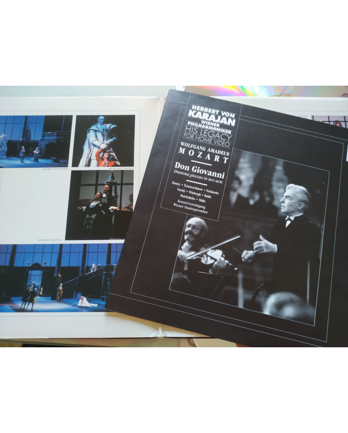 Mozart Don Giovanni Karajan Sony 1991 Ramey Tomowa Sintow - 2 x LASERDISC LD Am