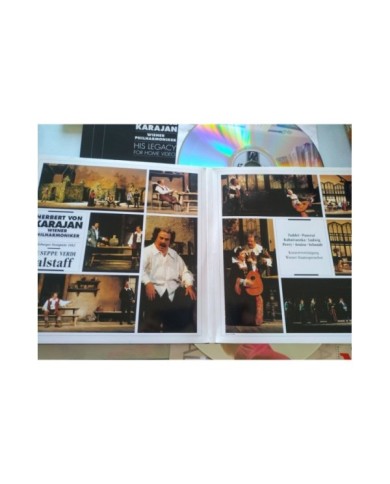 Verdi Falstaff Karajan Sony 1991 Taddei Panerai Kabaivanska - 2 x LASERDISC LD Verdi Falstaff Karajan Sony 1991 Taddei Panerai Kabaivanska - 2 x LASERDISC LD