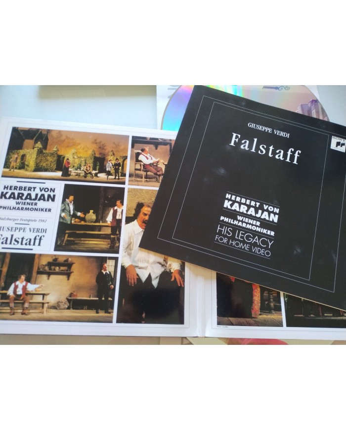 Verdi Falstaff Karajan Sony 1991 Taddei Panerai Kabaivanska - 2 x LASERDISC LD Verdi Falstaff Karajan Sony 1991 Taddei Panerai Kabaivanska - 2 x LASERDISC LD