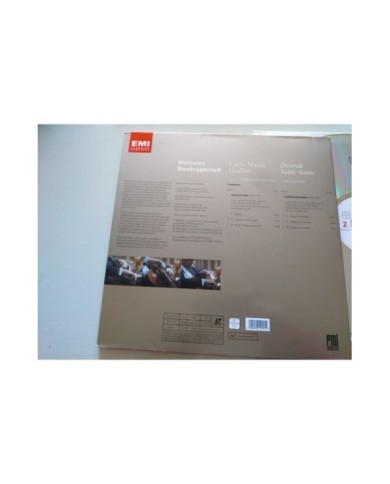 Mstislav Rostropovich Dvorak Saint Saens Carlo Maria Giulini - LASERDISC LD Mstislav Rostropovich Dvorak Saint Saens Carlo Maria Giulini - LASERDISC LD