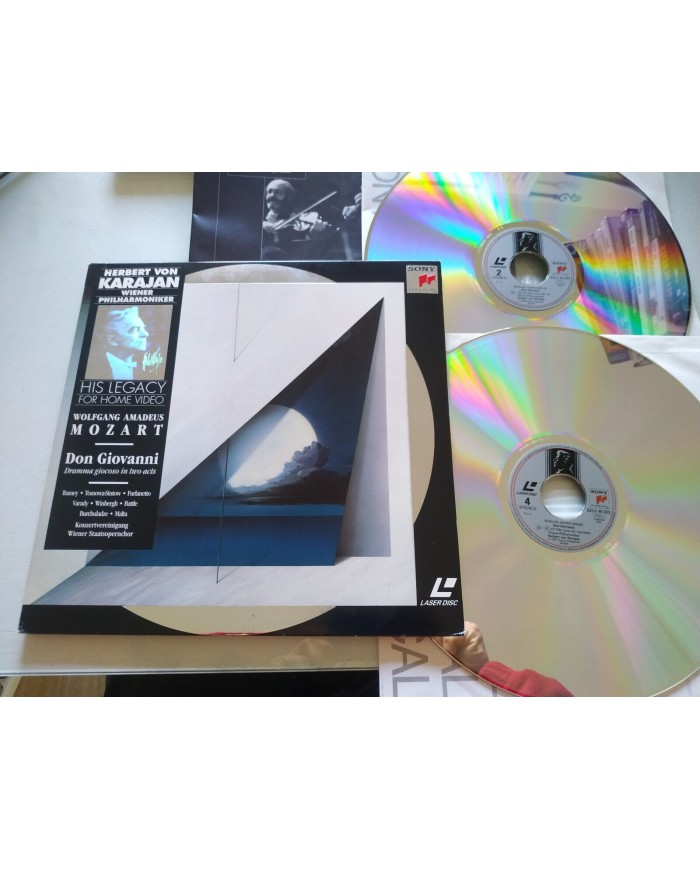 Mozart Don Giovanni Karajan Sony 1991 Ramey Tomowa Sintow - 2 x LASERDISC LD Am