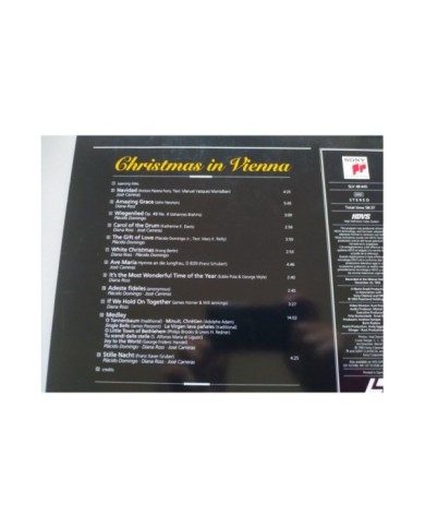 Christmas In Vienna Diana Ross Placido Domingo Jose Carreras 1992 - LASERDISC LD Christmas In Vienna Diana Ross Placido Domingo Jose Carreras 1992 - LASERDISC LD