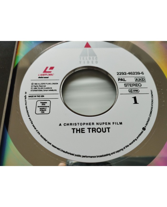 The Trout Die Forelle La Truite Barenboim Perlman Mehta - LASERDISC LD - 2T