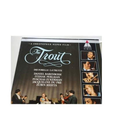 The Trout Die Forelle La Truite Barenboim Perlman Mehta - LASERDISC LD - 2T The Trout Die Forelle La Truite Barenboim Perlman Mehta - LASERDISC LD - 2T