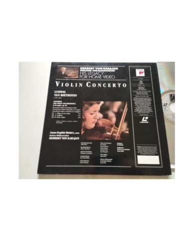 Beethoven Violin Concerto Karajan Sony 1991 - LASERDISC LD - 2T Beethoven Violin Concerto Karajan Sony 1991 - LASERDISC LD - 2T