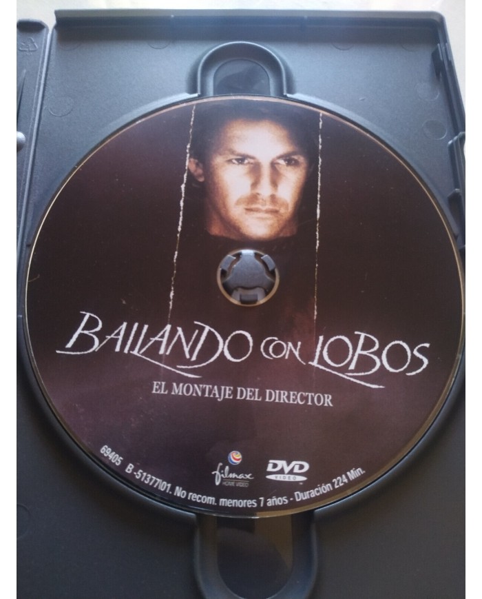 Bailando con Lobos El Montaje del Director Kevin Costner DVD Rg 2 Español Ingles
