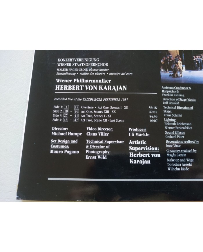 Mozart Don Giovanni Karajan Sony 1991 Ramey Tomowa Sintow - 2 x LASERDISC LD Am