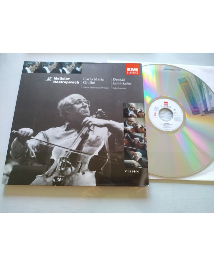 Mstislav Rostropovich Dvorak Saint Saens Carlo Maria Giulini - LASERDISC LD