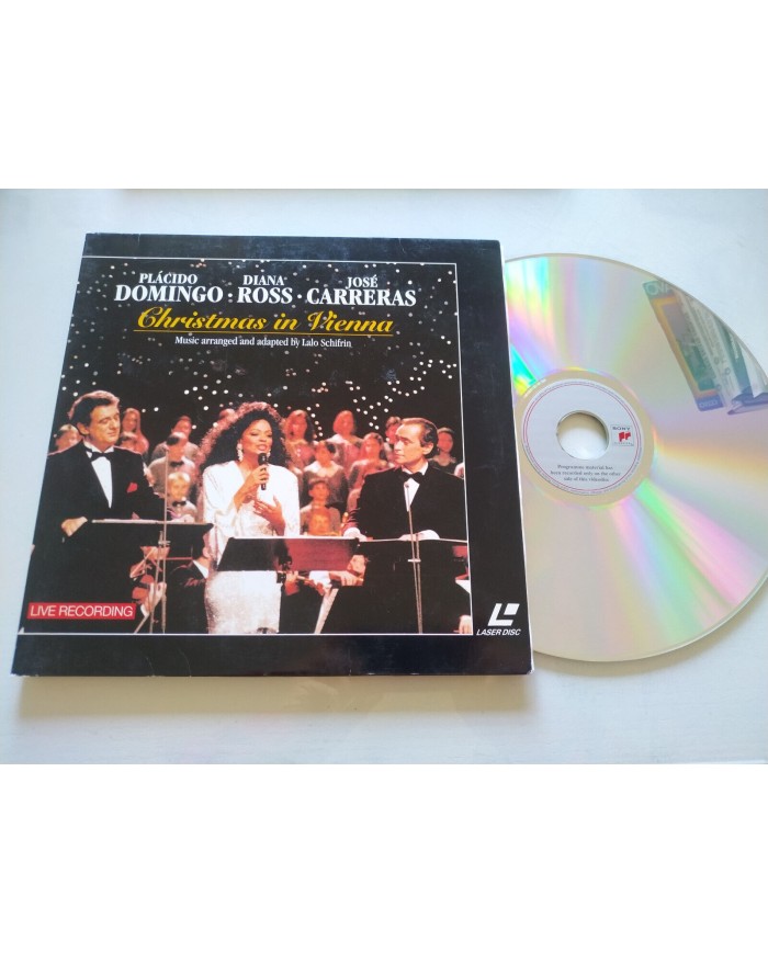 Christmas In Vienna Diana Ross Placido Domingo Jose Carreras 1992 - LASERDISC LD