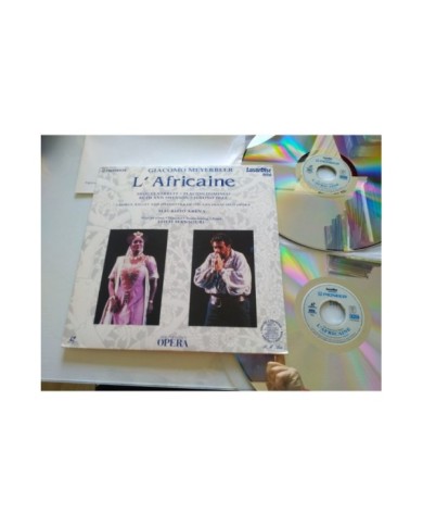 Meyerbeer L?Africaine Shirley Verrett Placido Domingo Mansouri 2 x LASERDISC LD Meyerbeer L?Africaine Shirley Verrett Placido Domingo Mansouri 2 x LASERDISC LD