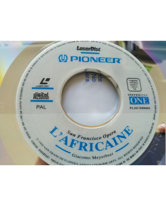 Meyerbeer L?Africaine Shirley Verrett Placido Domingo Mansouri 2 x LASERDISC LD Meyerbeer L?Africaine Shirley Verrett Placido Domingo Mansouri 2 x LASERDISC LD