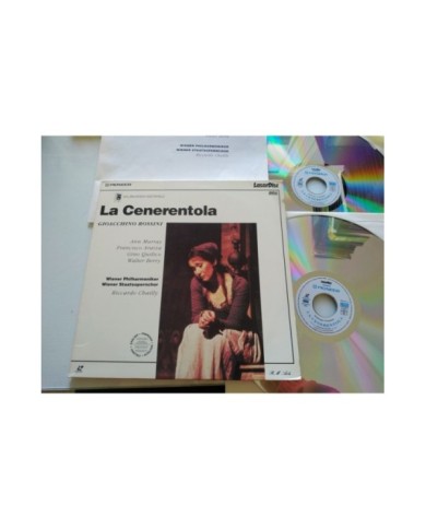 Rossini La Cenerentola Riccardo Chailly Ann Murray Araiza 1988 2 x LASERDISC LD Rossini La Cenerentola Riccardo Chailly Ann Murray Araiza 1988 2 x LASERDISC LD
