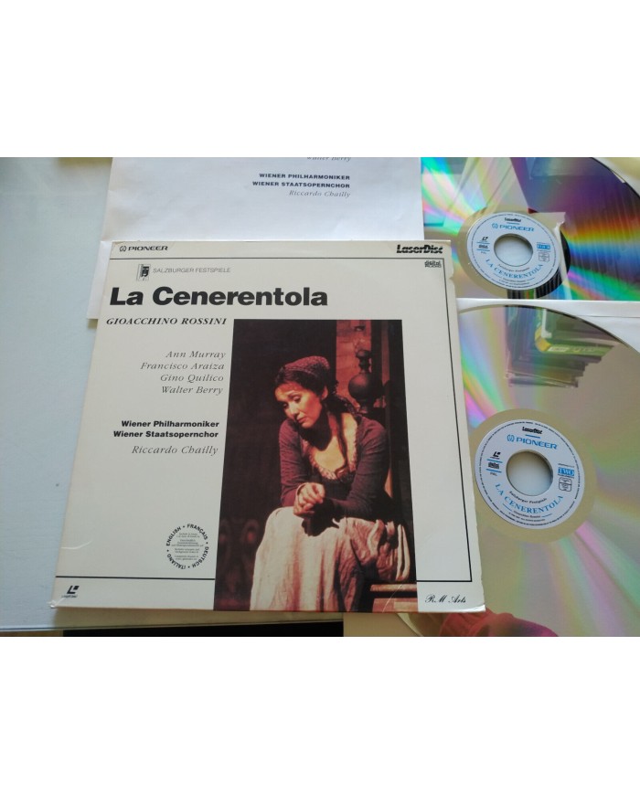 Rossini La Cenerentola Riccardo Chailly Ann Murray Araiza 1988 2 x LASERDISC LD