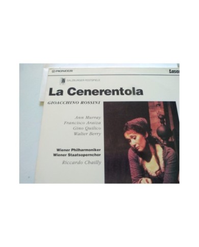 Rossini La Cenerentola Riccardo Chailly Ann Murray Araiza 1988 2 x LASERDISC LD Rossini La Cenerentola Riccardo Chailly Ann Murray Araiza 1988 2 x LASERDISC LD