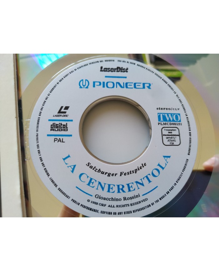 Rossini La Cenerentola Riccardo Chailly Ann Murray Araiza 1988 2 x LASERDISC LD