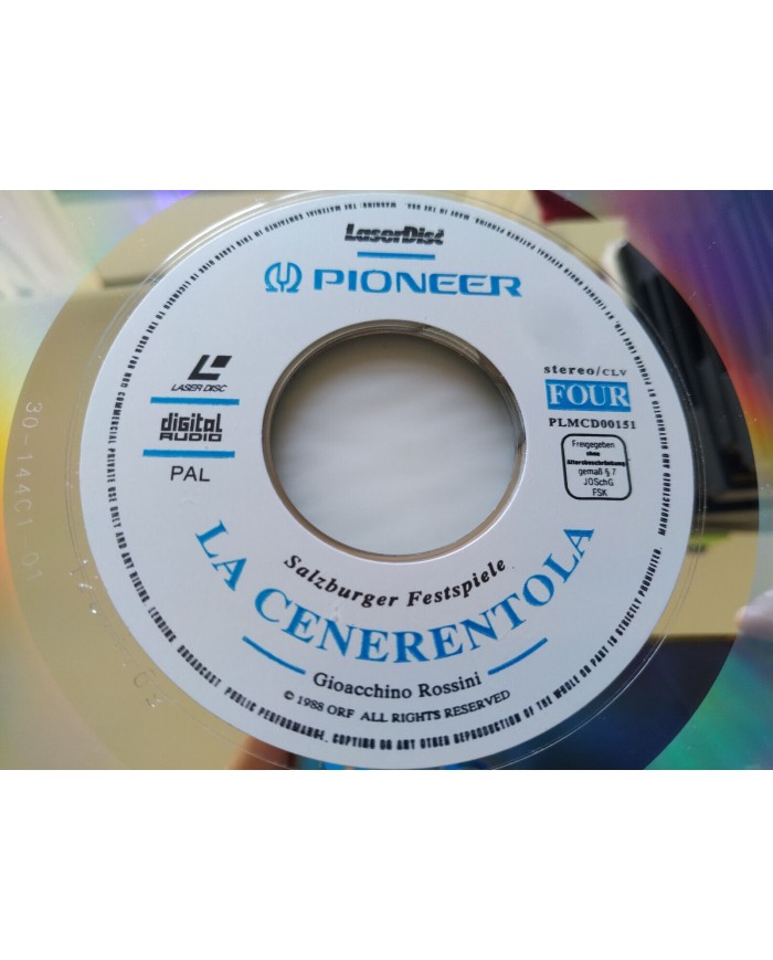 Rossini La Cenerentola Riccardo Chailly Ann Murray Araiza 1988 2 x LASERDISC LD