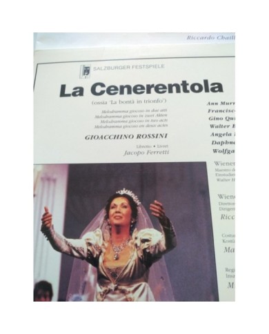 Rossini La Cenerentola Riccardo Chailly Ann Murray Araiza 1988 2 x LASERDISC LD Rossini La Cenerentola Riccardo Chailly Ann Murray Araiza 1988 2 x LASERDISC LD