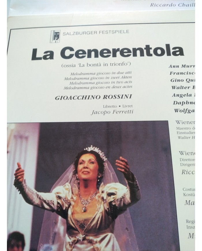 Rossini La Cenerentola Riccardo Chailly Ann Murray Araiza 1988 2 x LASERDISC LD