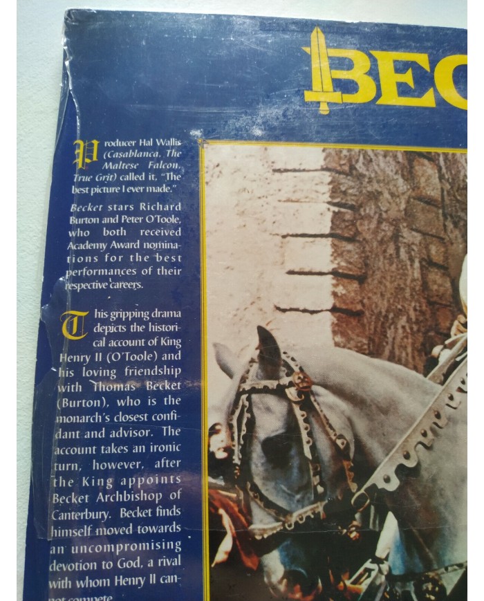 Becket Richard Burton Peter O?Toole Glenville - 2 x LASERDISC LD Ingles NTSC