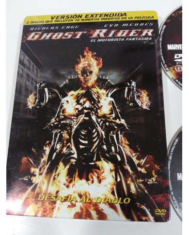 GHOST RIDER EL MOTORISTA FANTASMA - 2 X DVD STEELBOOK ESPAÑOL ENGLISH MARVEL 3T GHOST RIDER EL MOTORISTA FANTASMA - 2 X DVD STEELBOOK ESPAÑOL ENGLISH MARVEL 3T