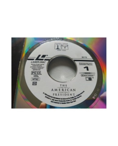 The American President Michael Douglas Annette Bening - LASERDISC LD Ingles NTSC The American President Michael Douglas Annette Bening - LASERDISC LD Ingles NTSC