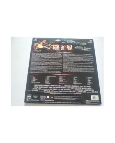 The American President Michael Douglas Annette Bening - LASERDISC LD Ingles NTSC The American President Michael Douglas Annette Bening - LASERDISC LD Ingles NTSC