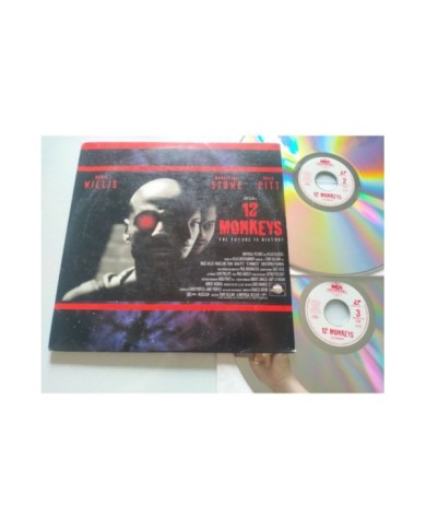 12 Monkeys Bruce Willis Brad Pitt StoweGilliam - LASERDISC LD Ingles NTSC Am 12 Monkeys Bruce Willis Brad Pitt StoweGilliam - LASERDISC LD Ingles NTSC Am