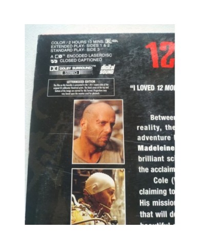 12 Monkeys Bruce Willis Brad Pitt StoweGilliam - LASERDISC LD Ingles NTSC Am 12 Monkeys Bruce Willis Brad Pitt StoweGilliam - LASERDISC LD Ingles NTSC Am